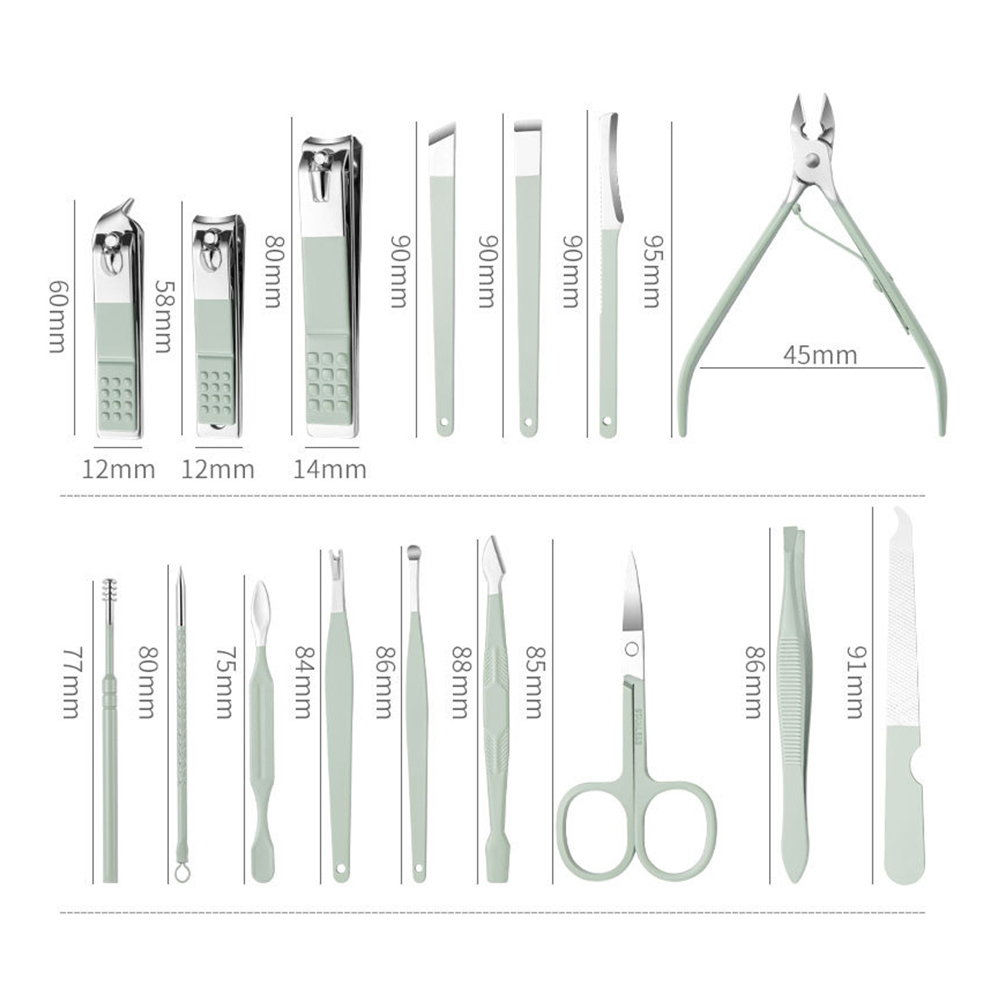 Maniküre-Set, 16-teiliges Nagelknipser-Set